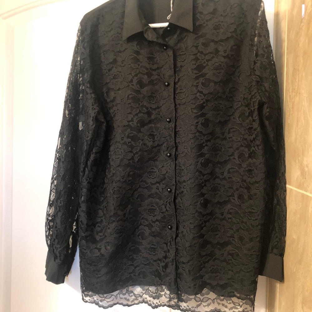 Black womens blouse